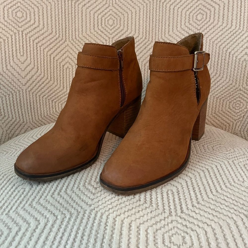 Aldo Suede Western Booties 8.5 Rustic Ankle Boots